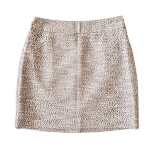 LOFT Petite Black & Cream Mini Skirt